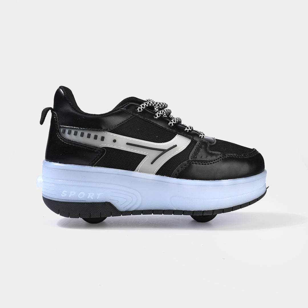 Girls Skate Shoes 116-1-BLACK