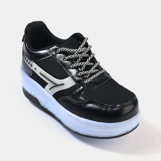 Girls Skate Shoes 116-1-BLACK