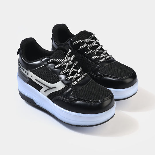 Girls Skate Shoes 116-1-BLACK