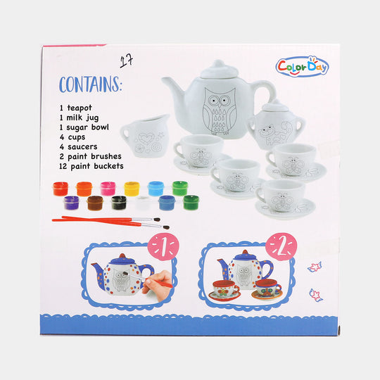 Tea Set Painting For Kids