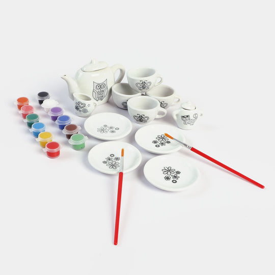 Tea Set Painting For Kids