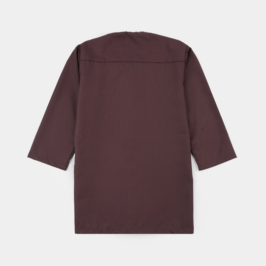 Infant Boys Poly Viscose Kurta Pajama (Rangoli) - Magenta