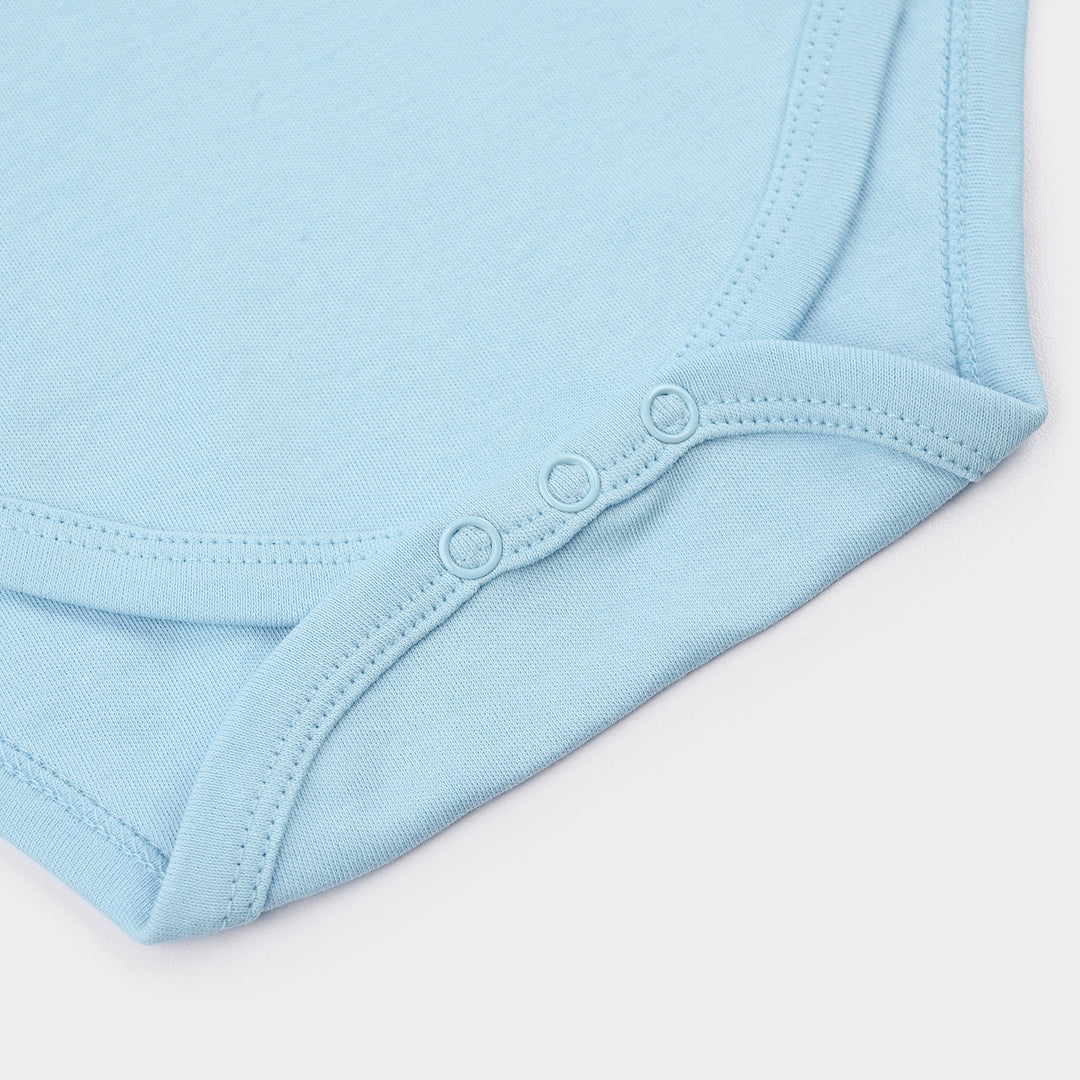 Infant Boys Cotton Interlock Romper (Good Times) - Blue