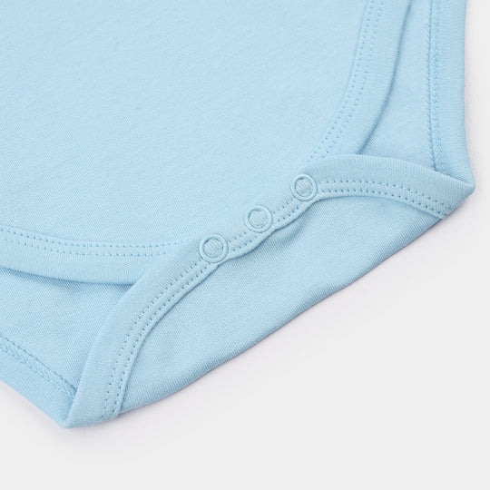 Infant Boys Cotton Interlock Romper (Good Times) - Blue