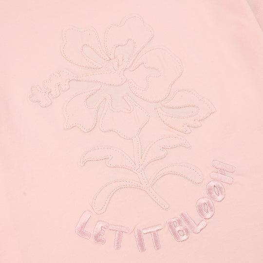 Girls Jersey/Terry T-Shirt (Let It Bloom) - Pink