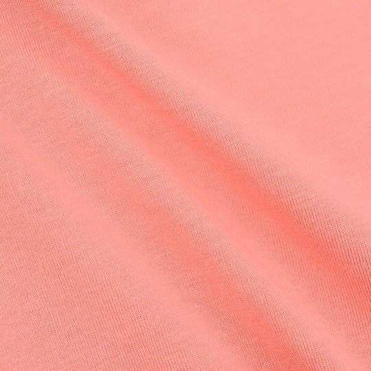 Girls Jersey/Terry T-Shirt (Bow) - Peach