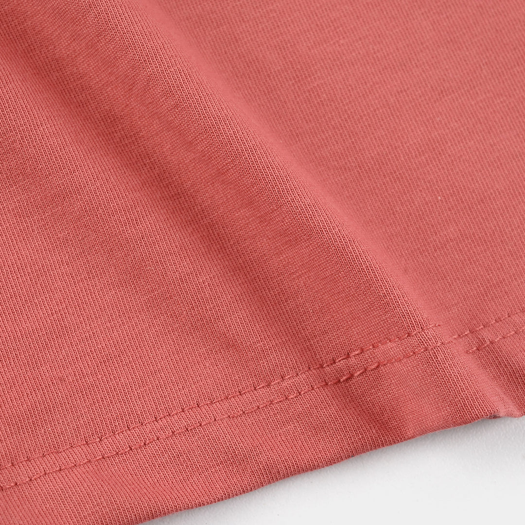 Girls Jersey/Terry T-Shirt (Fresh Start) - Faded Rose
