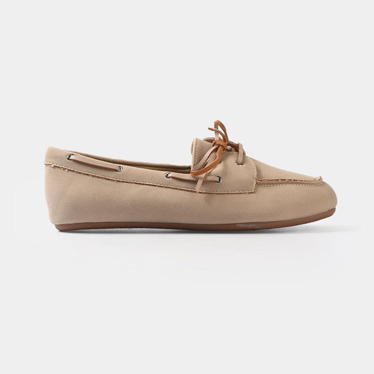 Girls Loafers 260-2-BEIGE