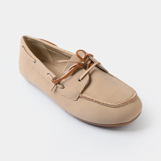 Girls Loafers 260-2-BEIGE