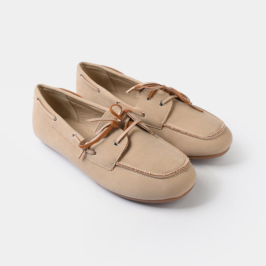 Girls Loafers 260-2-BEIGE
