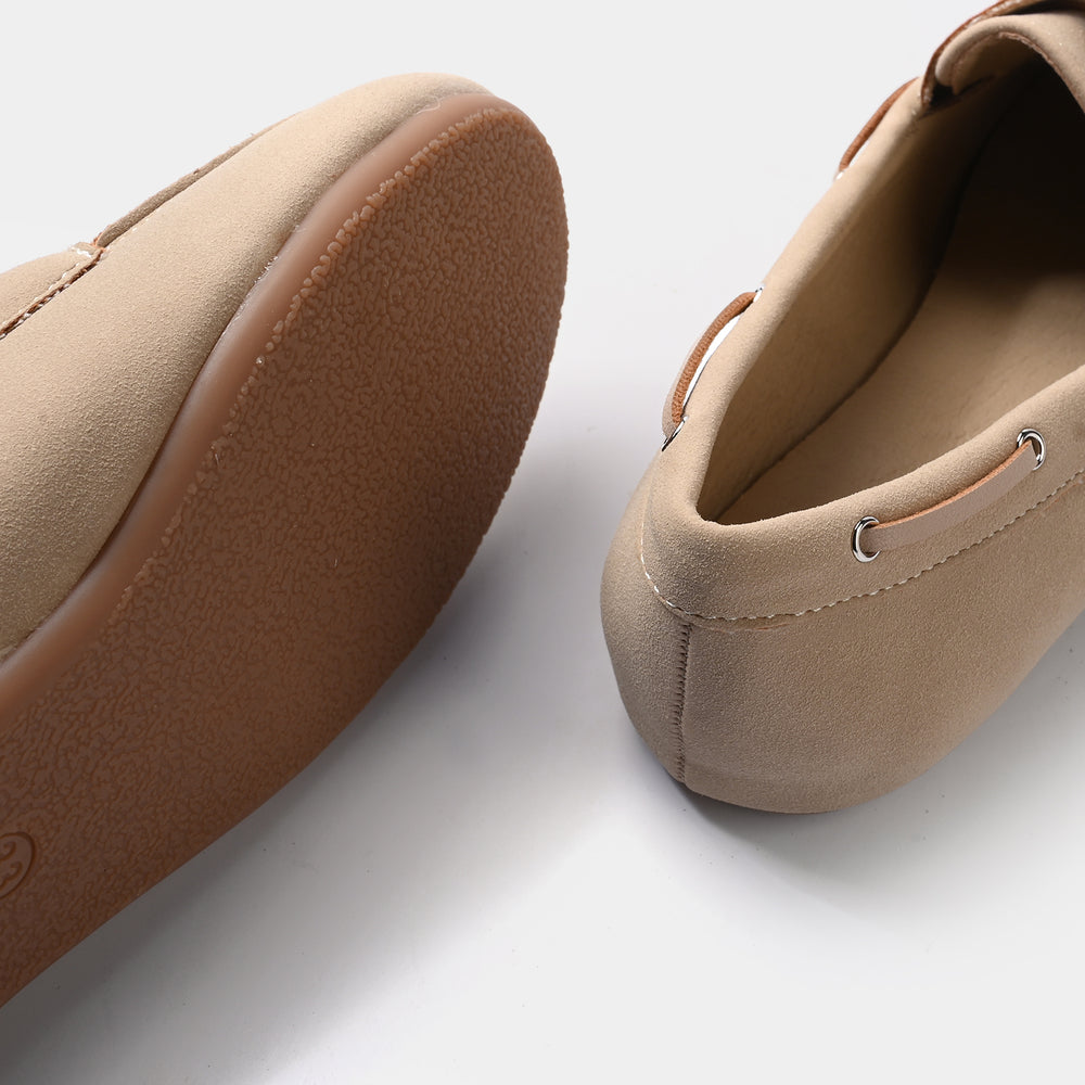 Girls Loafers 260-2-BEIGE