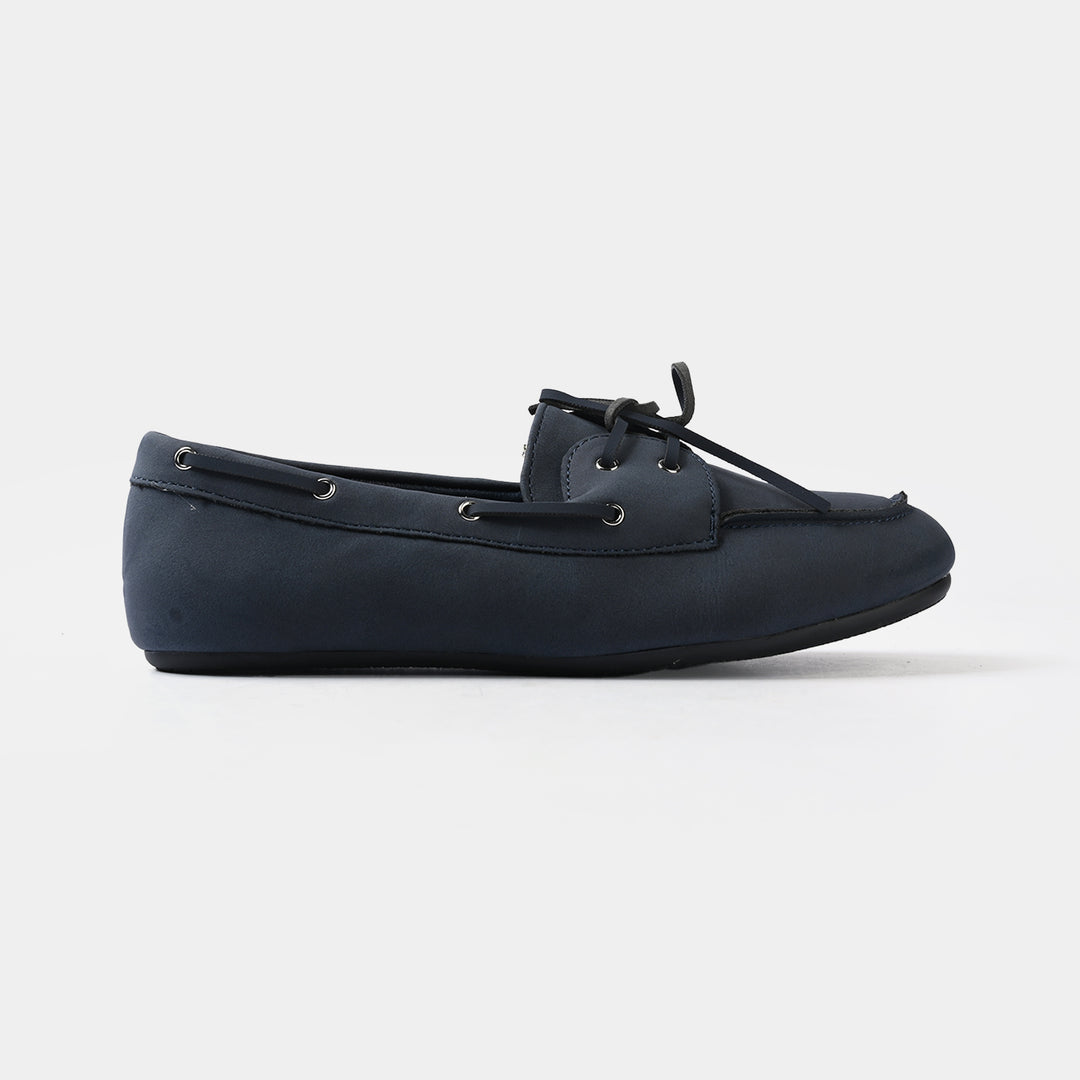 Girls Loafers 260-2-NAVY