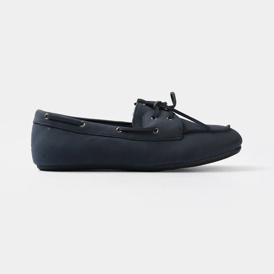 Girls Loafers 260-2-NAVY