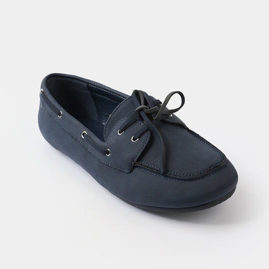 Girls Loafers 260-2-NAVY