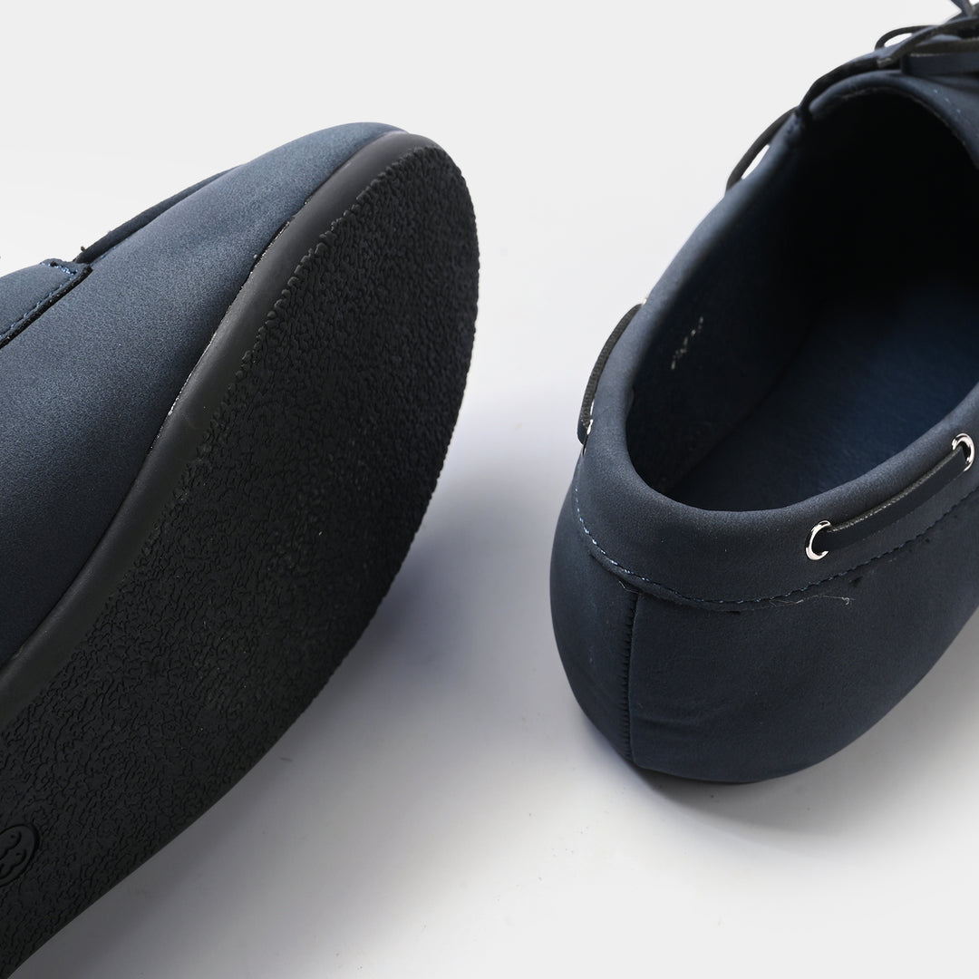 Girls Loafers 260-2-NAVY