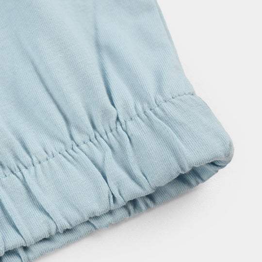 Girls Jersey/Terry T-Shirt (Create The Things) - Blue