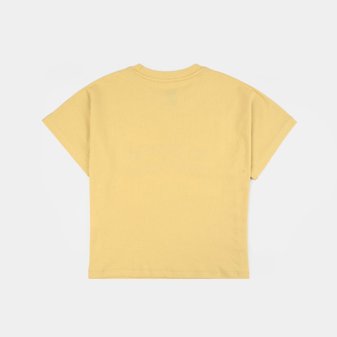 Girls Jersey/Terry T-Shirt Be Kind