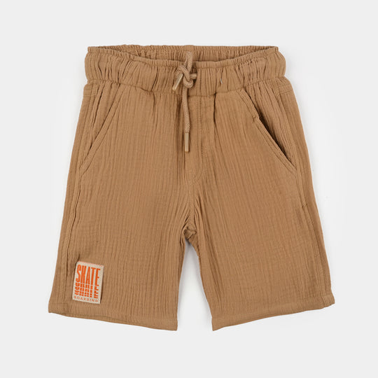 Teens Boys Gauze Woven Suit Skate - Brown
