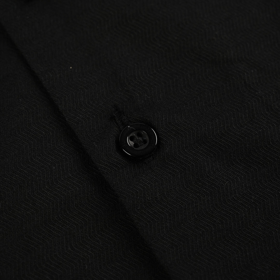 Boys Yarn Dyed Woven Suit - Black