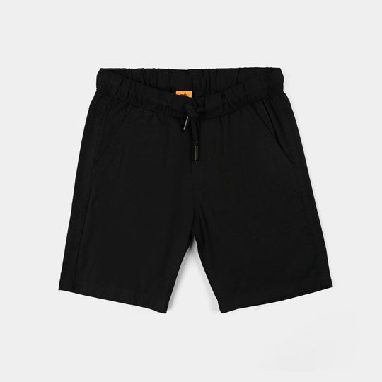 Boys Yarn Dyed Woven Suit - Black