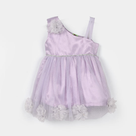 Infant Girls Net Fancy Frock-Little Fairy-Lilac