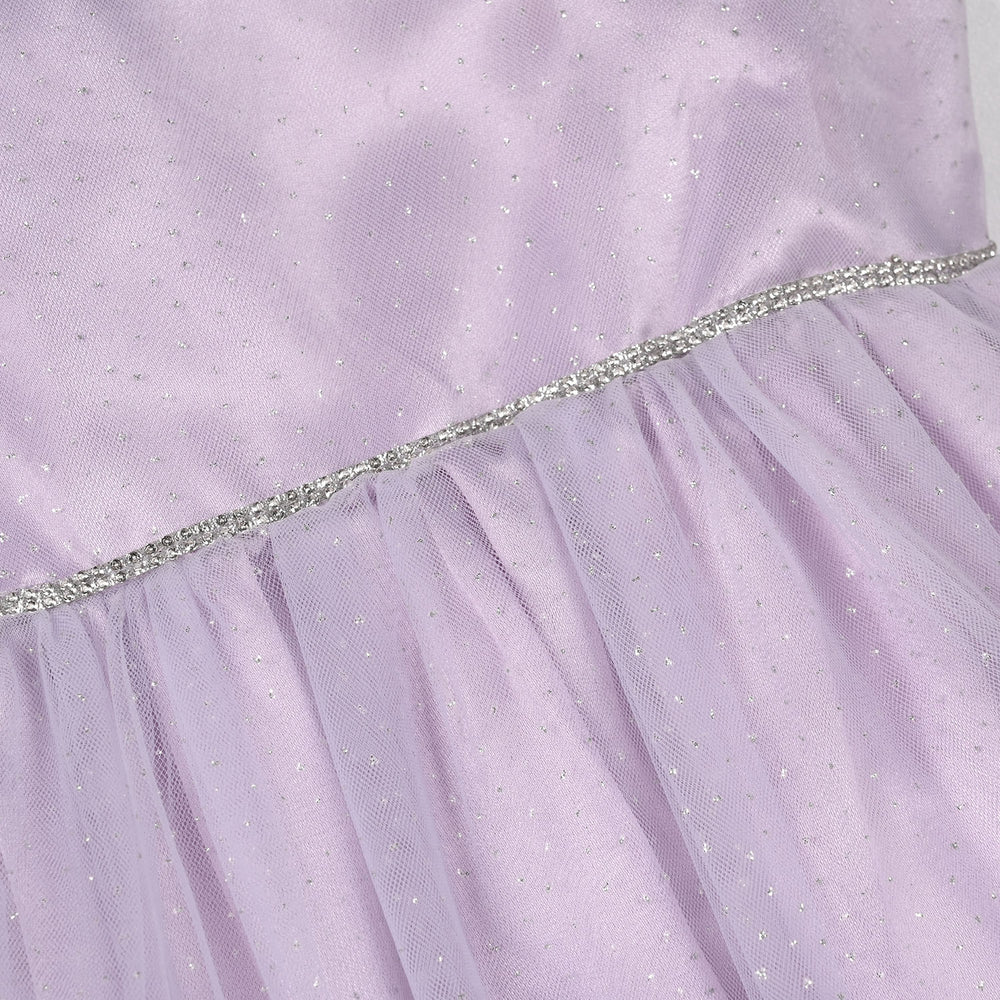 Infant Girls Net Fancy Frock-Little Fairy-Lilac