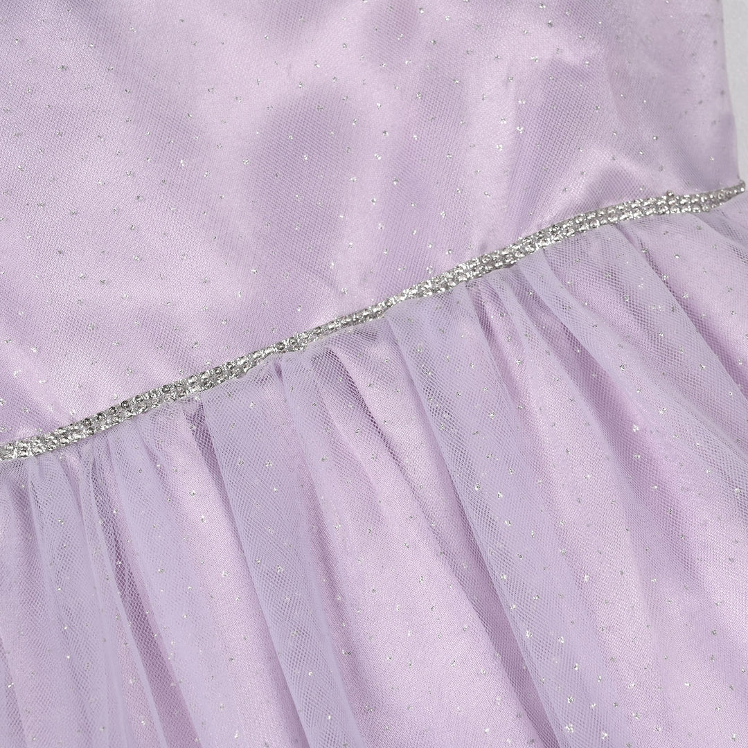 Infant Girls Net Fancy Frock-Little Fairy-Lilac