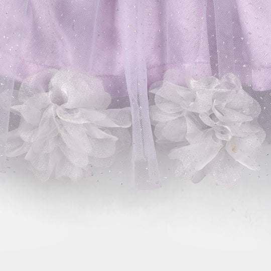 Infant Girls Net Fancy Frock-Little Fairy-Lilac