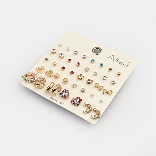 Assorted Earrings Studs / Tops Set (20 Pairs)