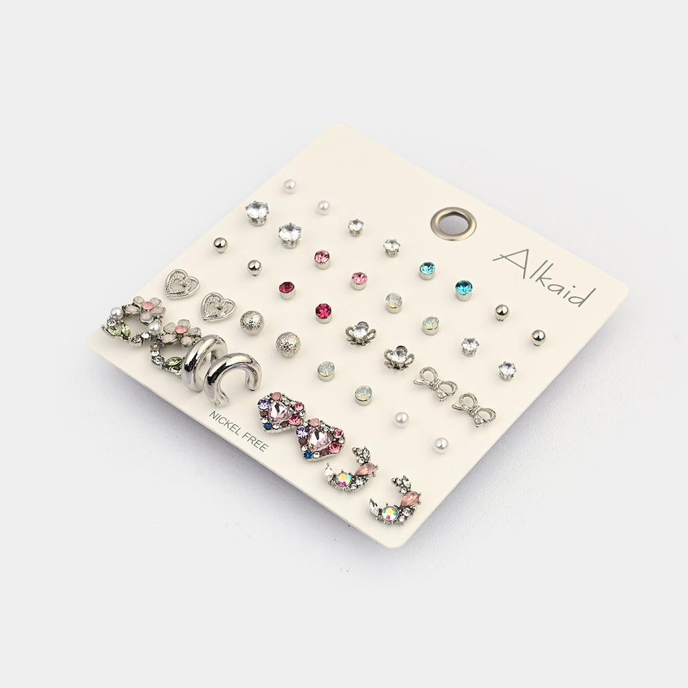 Assorted Earrings Studs / Tops Set (20 Pairs)