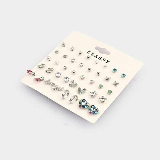 Assorted Earrings Studs / Tops Set (20 Pairs)
