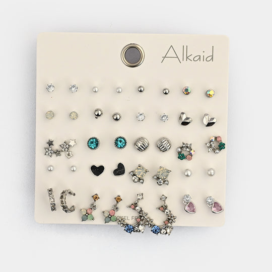 Assorted Earrings Studs / Tops Set (20 Pairs)