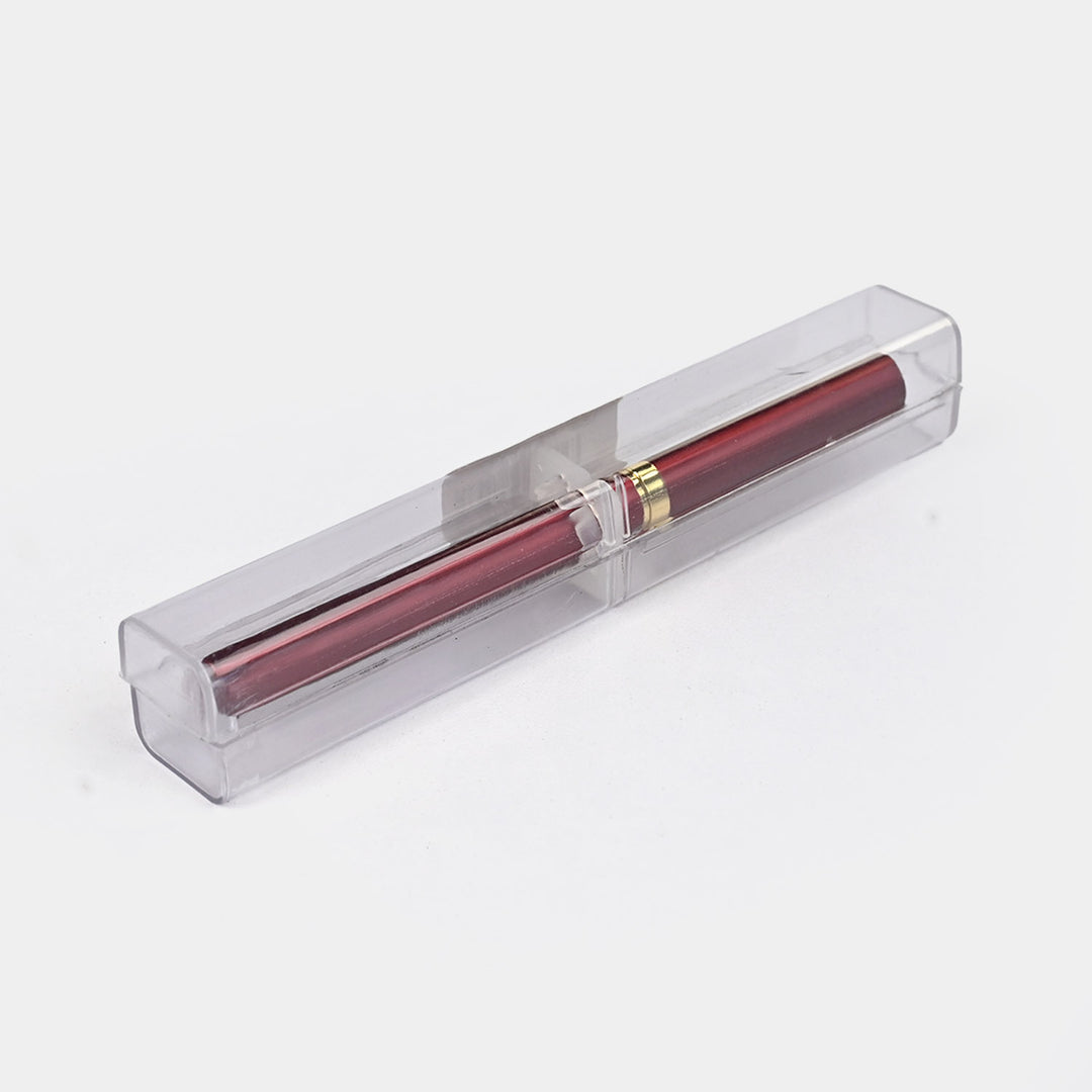 Fancy Ink Pen with Plastic Case