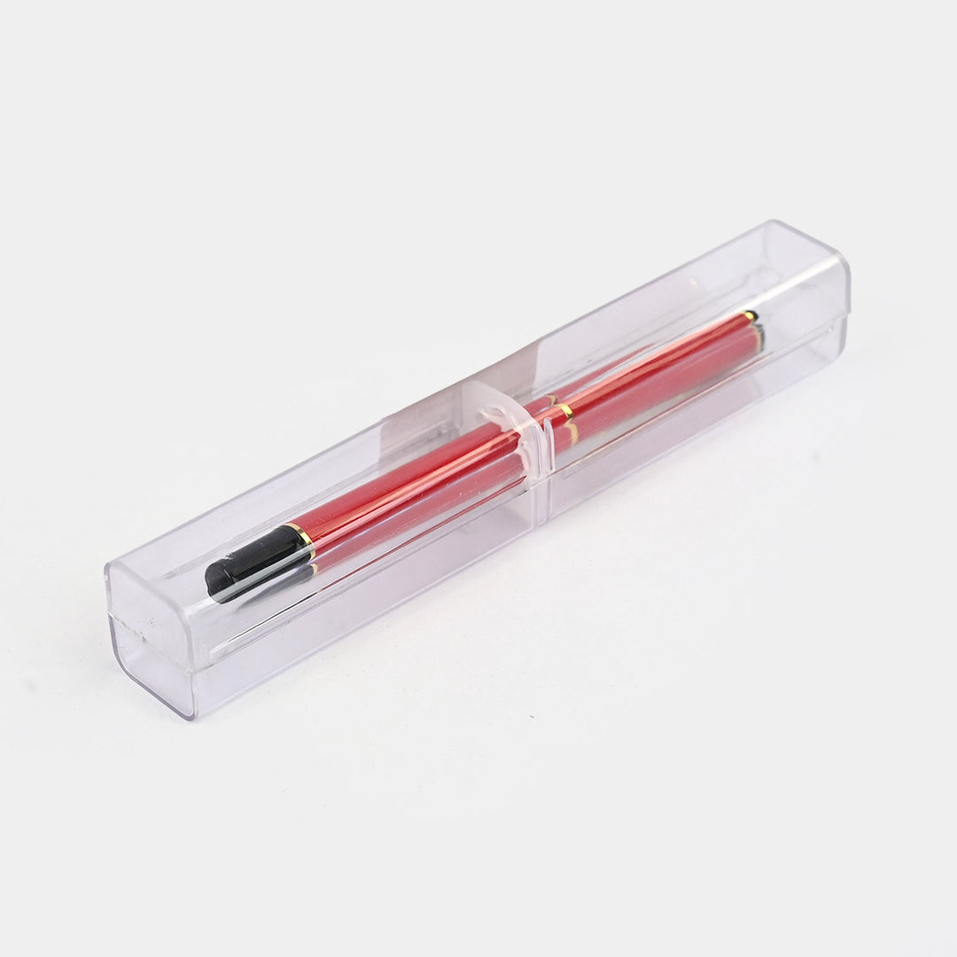 Fancy Ink Pen with Plastic Case