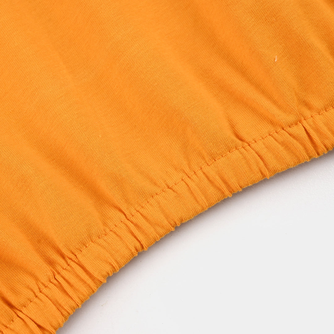 Girls Lycra Jersey T-Shirt (Dreams Happen) - Orange