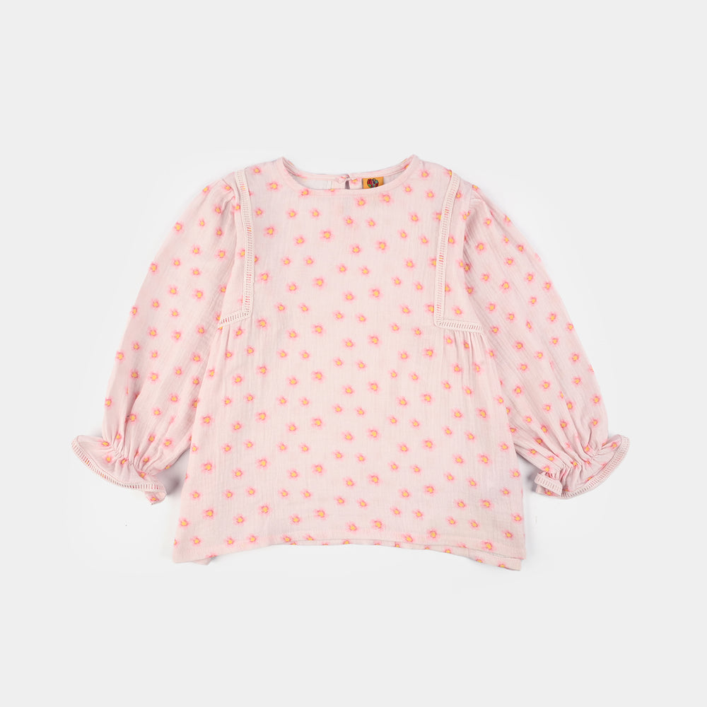 Girls Gauze Co-Ord Set (Orchid) - Baby Pink