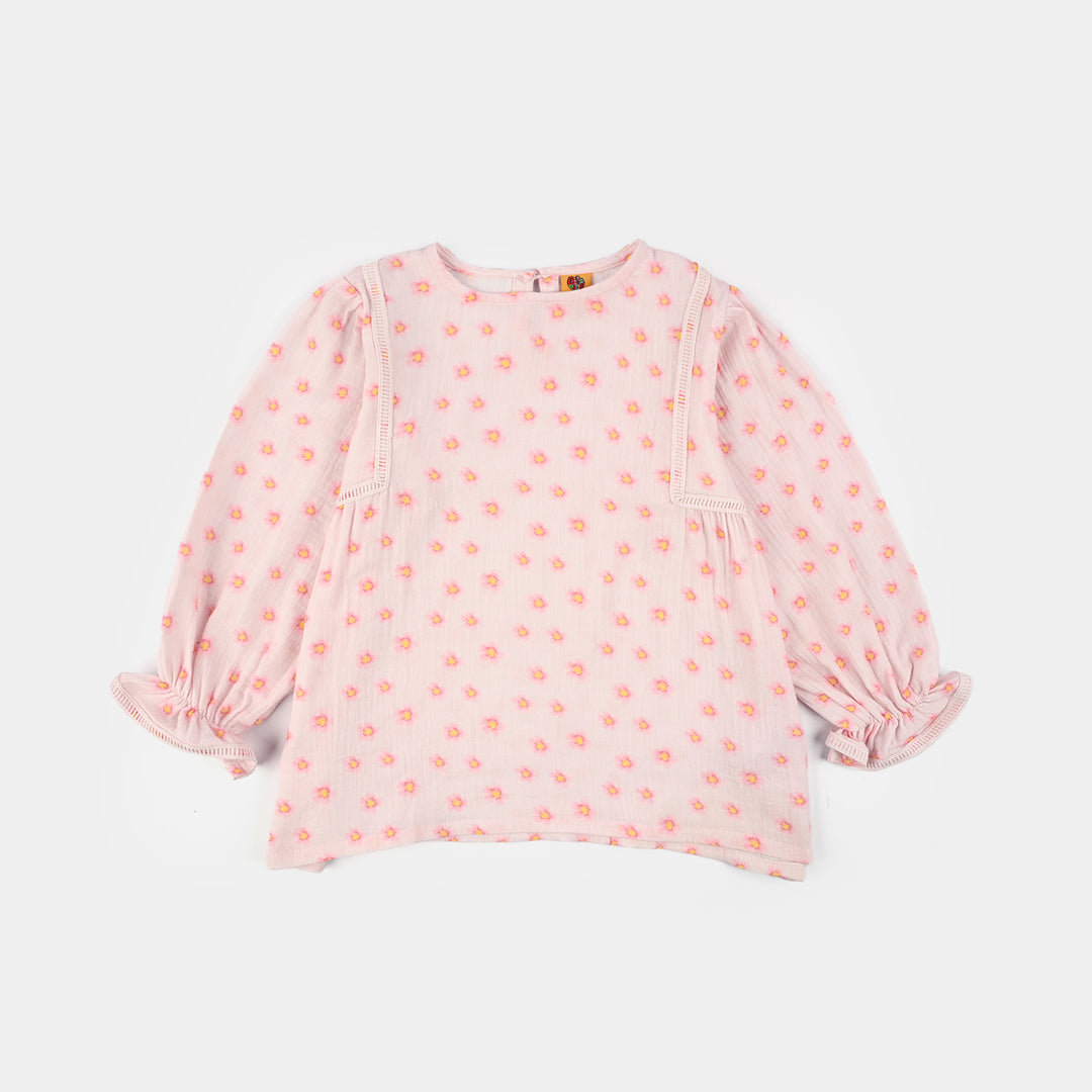 Girls Gauze Co-Ord Set (Orchid) - Baby Pink