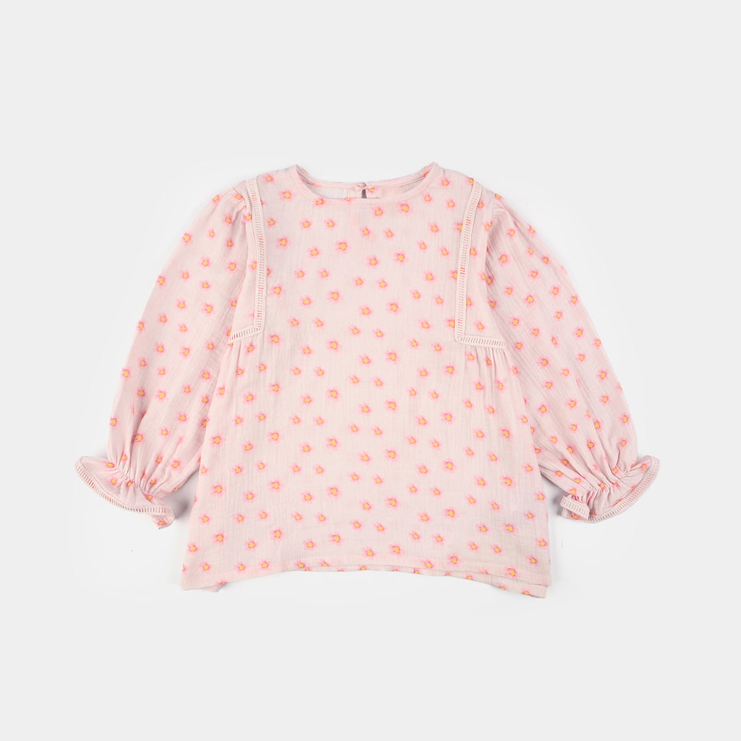 Teens Girls Gauze Co-Ord Set Orchid Pink - Baby Pink