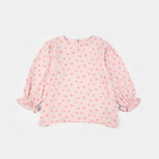 Teens Girls Gauze Co-Ord Set Orchid Pink - Baby Pink