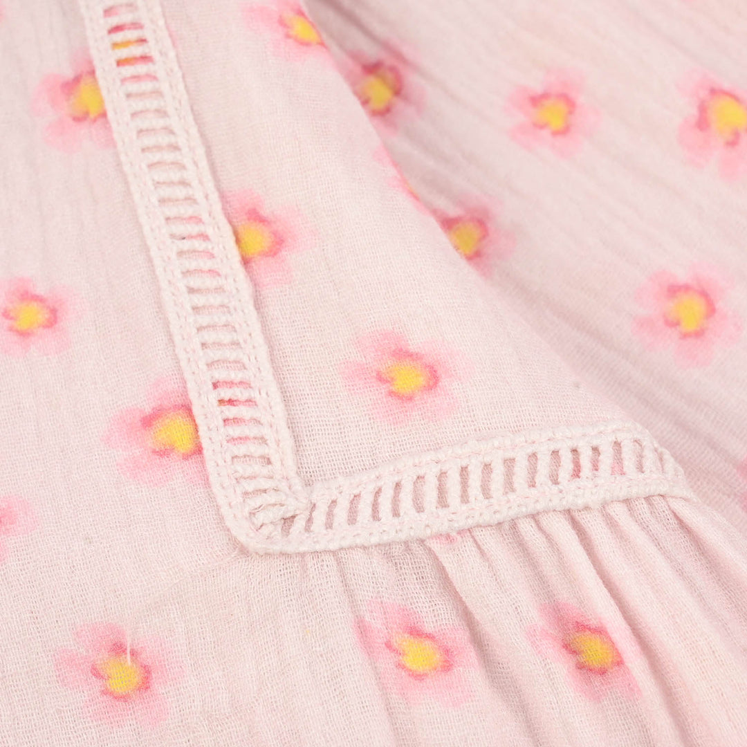 Girls Gauze Co-Ord Set (Orchid) - Baby Pink