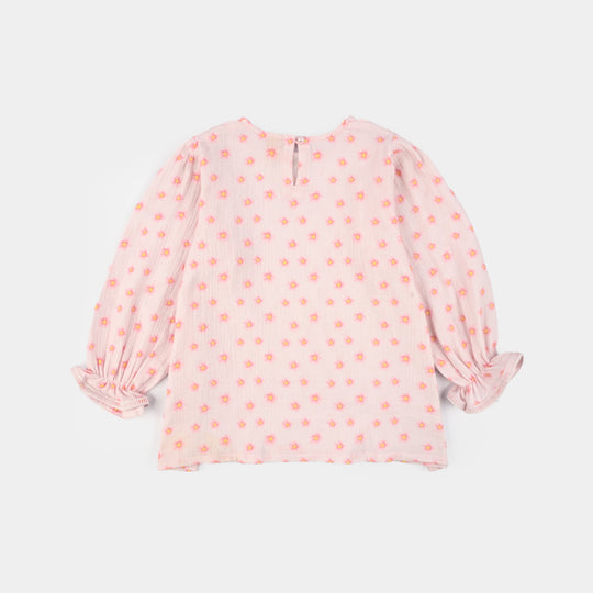 Teens Girls Gauze Co-Ord Set Orchid Pink - Baby Pink