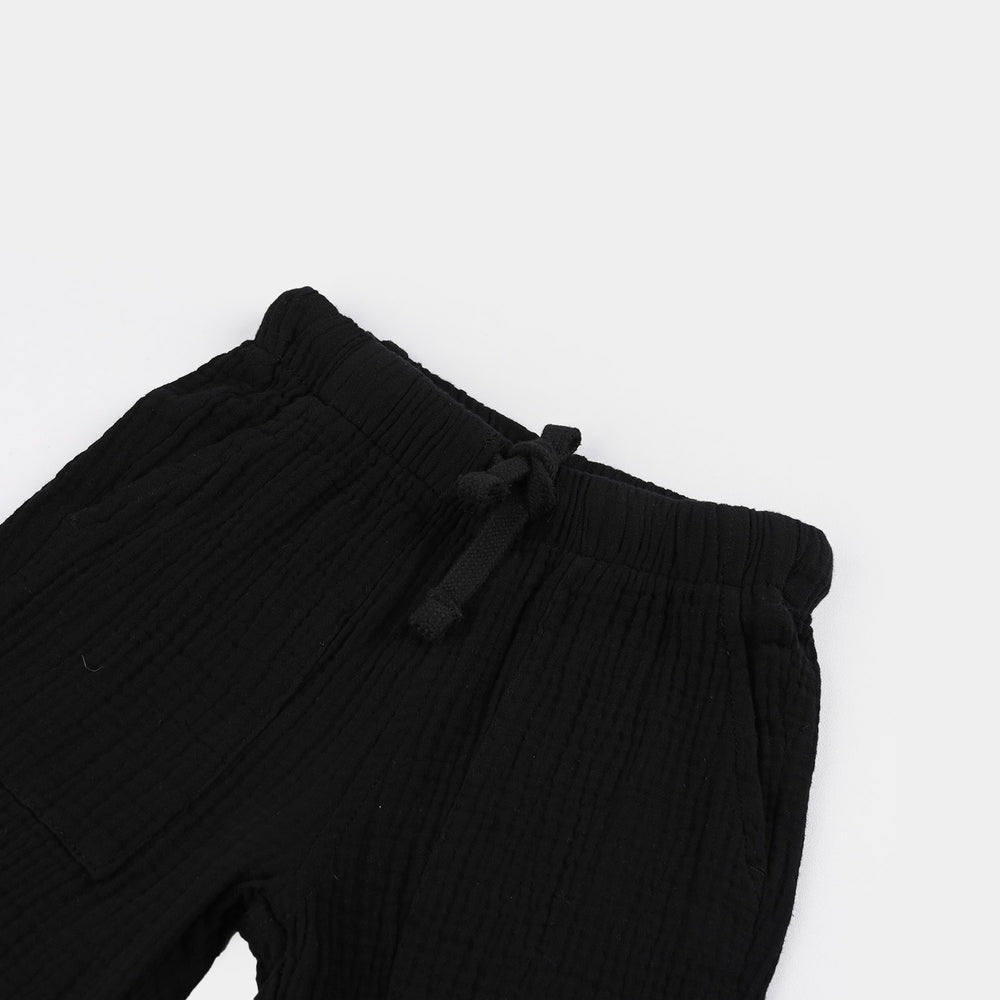 Boys Gauze Shorts (Power Move) - Black