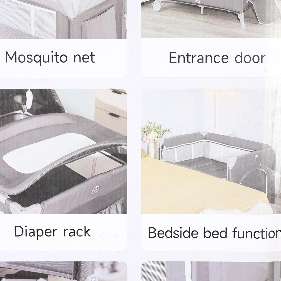 Baby Multifunctional Bedside Playard & Travel Cot