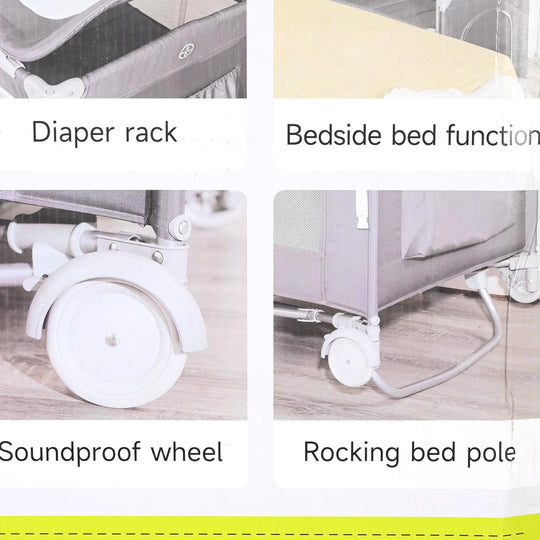Baby Multifunctional Bedside Playard & Travel Cot