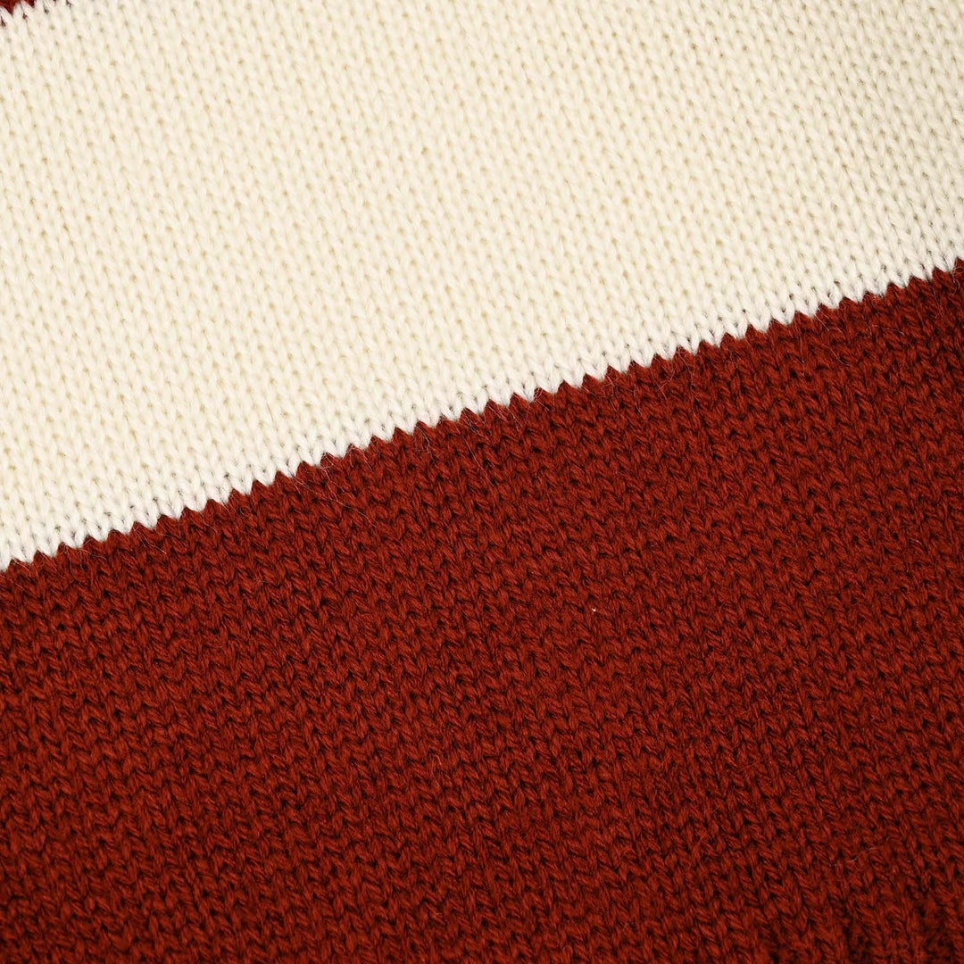 Boys Acrylic Sweater-Team 36-Brown