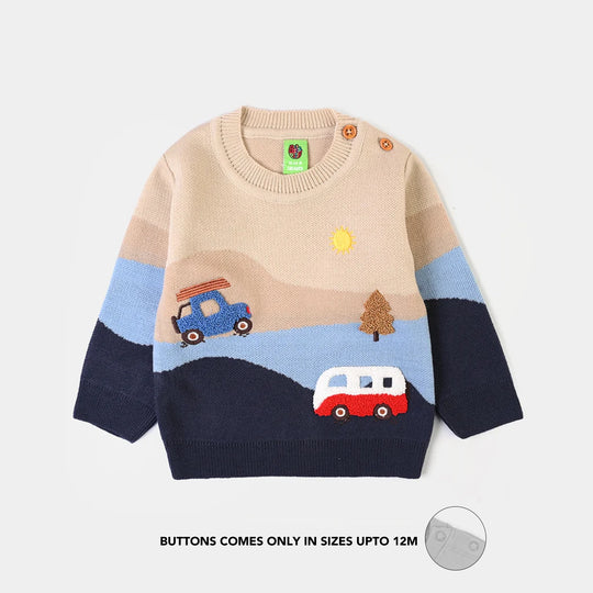 Infant Boys Sweater-Adventure-Multi