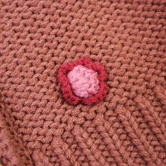 Infant Girls Sweater-Flower Bunch