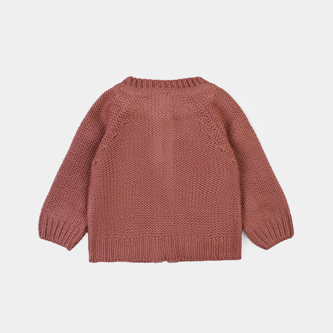 Infant Girls Sweater-Flower Bunch