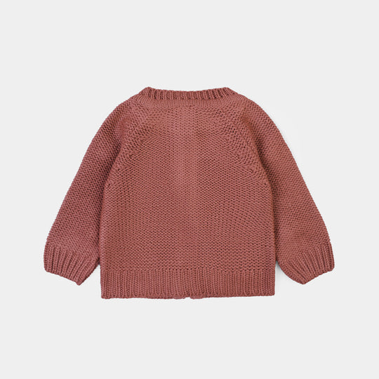 Infant Girls Sweater-Flower Bunch