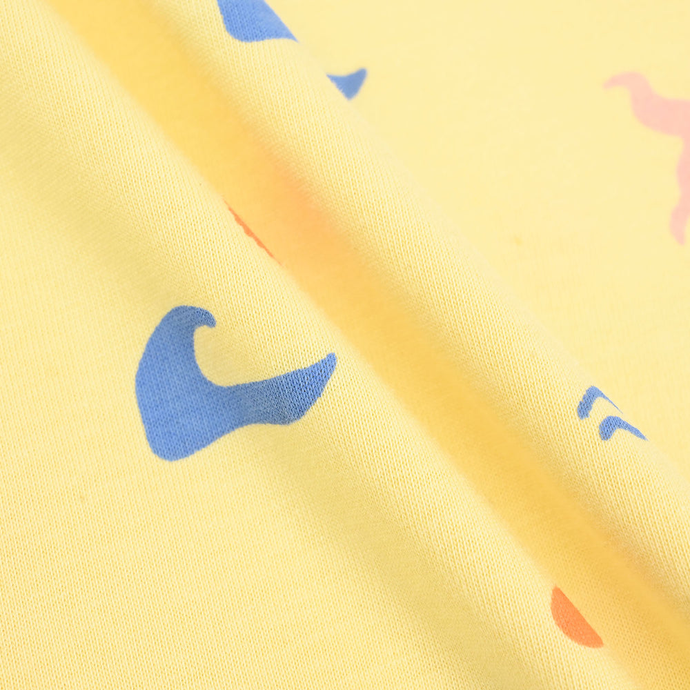 Boys Cotton Jersey T-Shirt (Beach) - Yellow